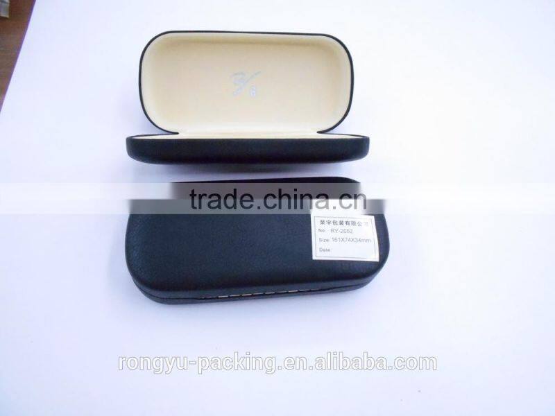 hard shell aluminum reading PU leather glasses case