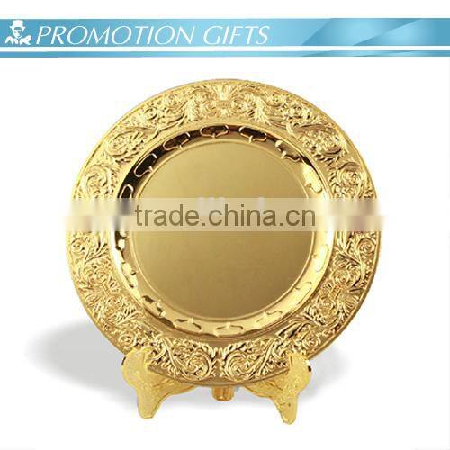 New custom souvenir big plate award sport trophy medal with base
