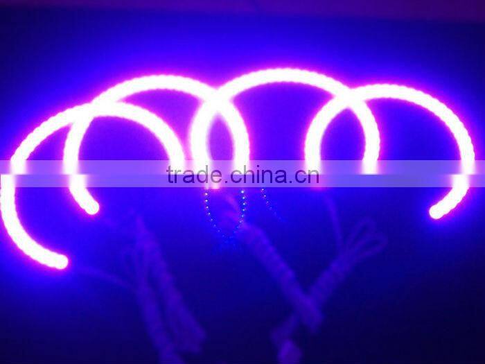 E46 Non-projector 131mm 145mm RGB LED Angel Eyes Halo Ring,Color changing Angel Eyes for BMW