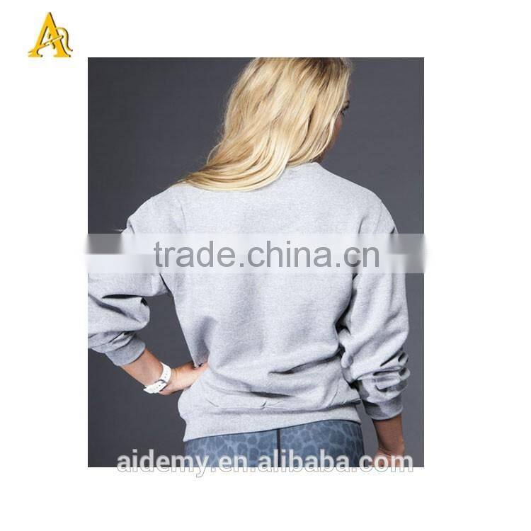 2016 High quality Spring fashion design hot selling plain cheap hoodie for women