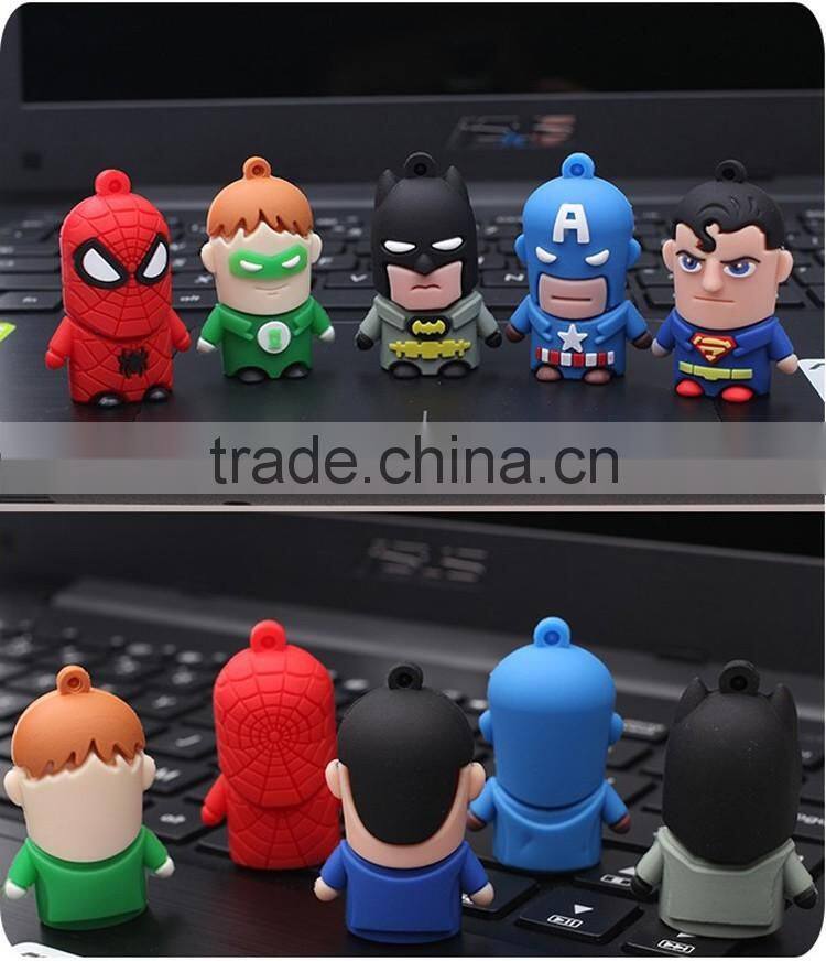 Original Quality Chip Super Heroes Series Cartoon Usb Flash Drive Custom Pendrive,Wholesale Full Capacity Minions Memory Stick
