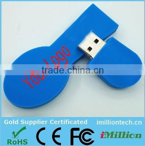 popular customized model promotional gift pvc spoon shape 8gb usb flash disk memory