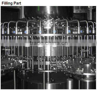 carbonated drinks washing filling and capping machine 3 in 1 unit