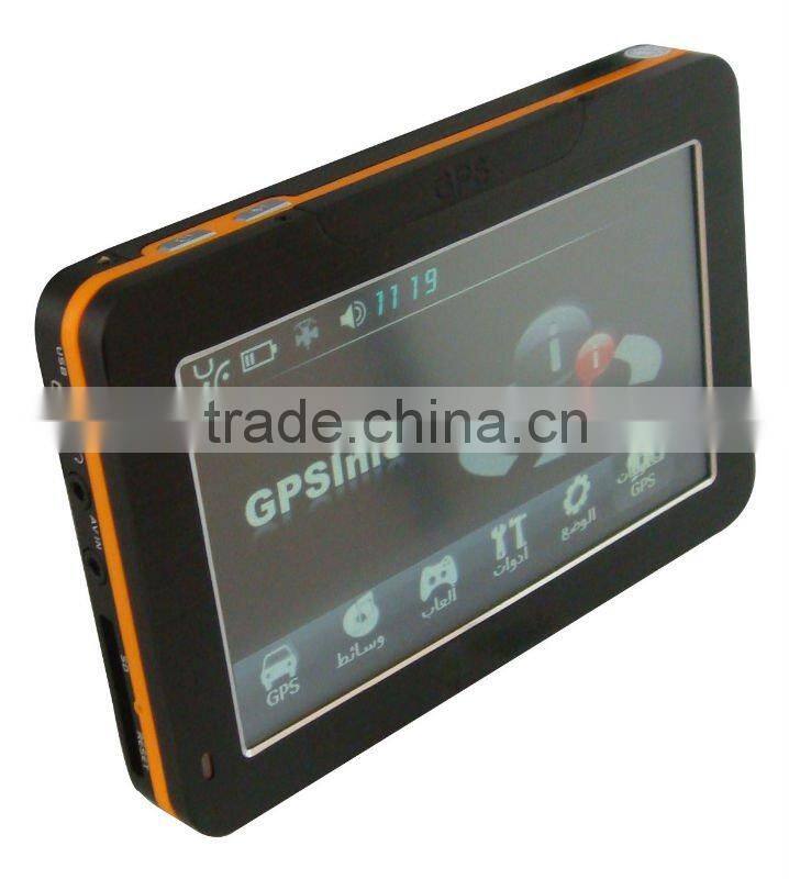 touch screen 4.3 inch car gps multimedia navigation
