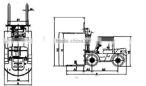 CE Certificated CPCD40 left fork