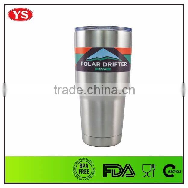 2016 new 30oz double wall stainless steel travel drink tumbler