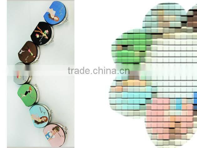 custom print compact mirror sublimation printing