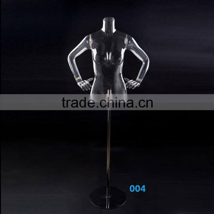 Sexy transparent torso mannequin upper body on slae