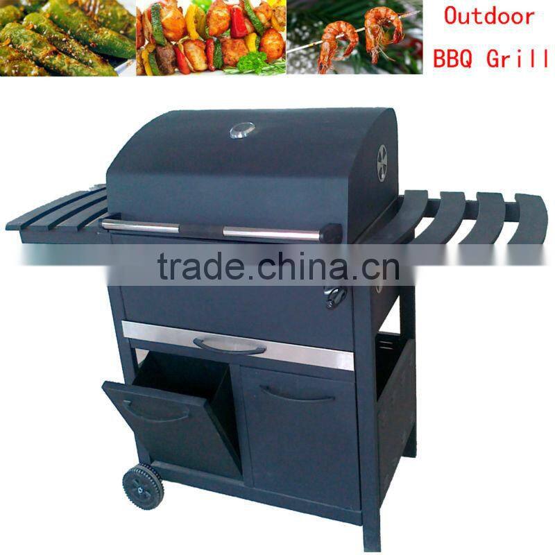 Black BBQ Grill Barbecue Grill Outdoor Garden Grill