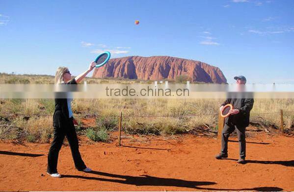 12" soft frisbee disc hand trampoline paddle ball bouncing sport racket