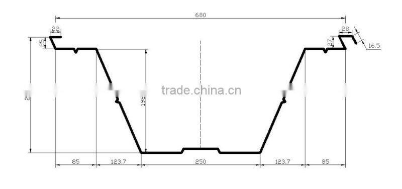 1000-680 Roof roll forming machine