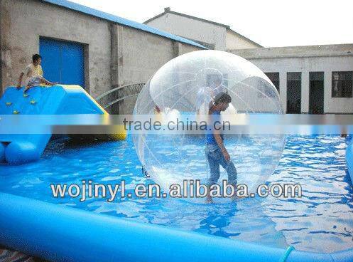 Water pool pvc swimming pool/inflatable splash&play water walking pool ball