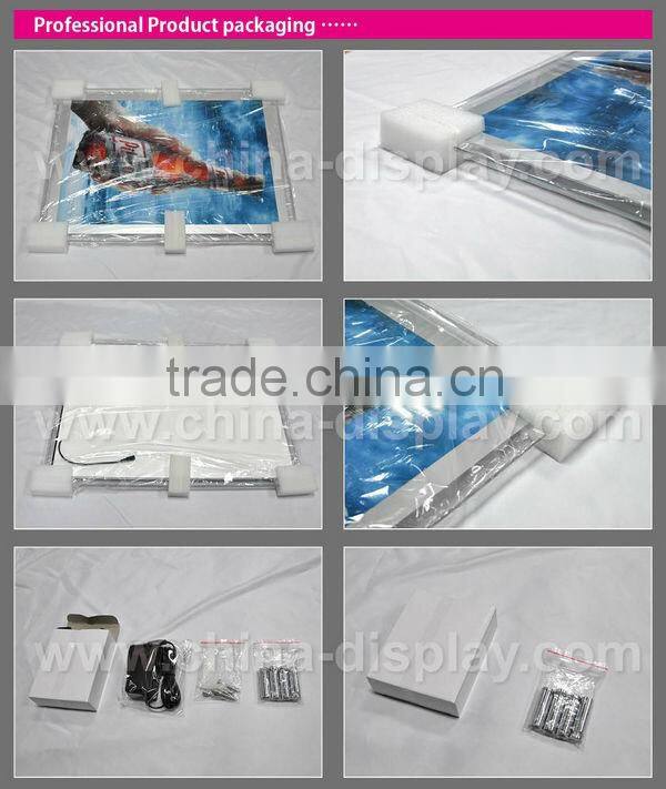 Advertising Poster Display LED Backlit Signage Photo light box Display