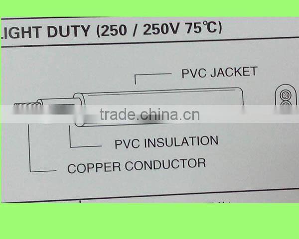 10A 250V Brazil standard 2 pin plug with uc approved power cord