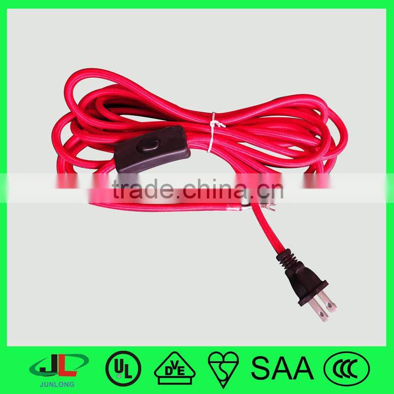 The electric cable of UL/VDE/UK/CE certified flat or round cable electric factory electric cable price