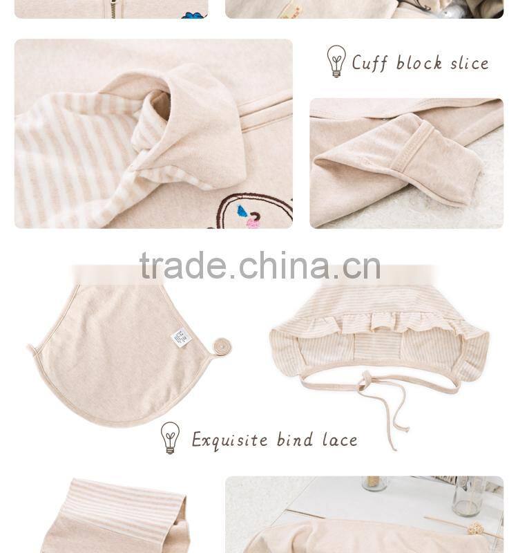 100% cotton nine pieces sets of baby Clothing Sets gift box for newborn