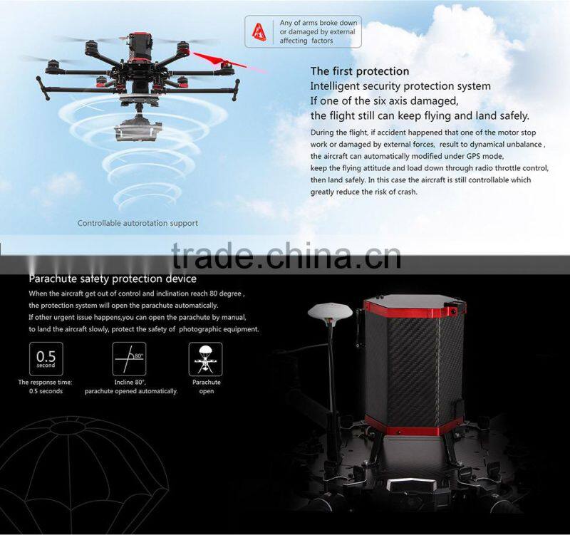 New released Walkera QR X900 quadcopter aerial aircraft GPS FPV autorotation parachute protection gas powered rc helicopter
