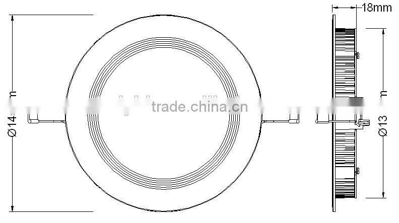 high quality aluminum alloy 4 inch 8w shenzhen led panel light