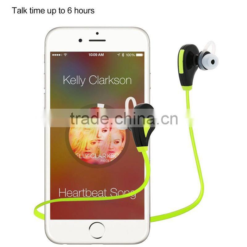 RQ7 Wireless Bluetooth V4.0 Stereo Bass Headphones Headset Sport Running Earphone with Microphone for iphone samsung