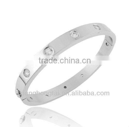 Nickle free titanium crystal bangles jewellery wholesale