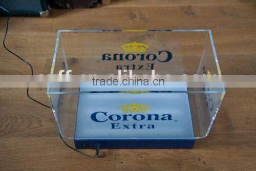 large capacity light up plastic led acrylic corona ice bucket