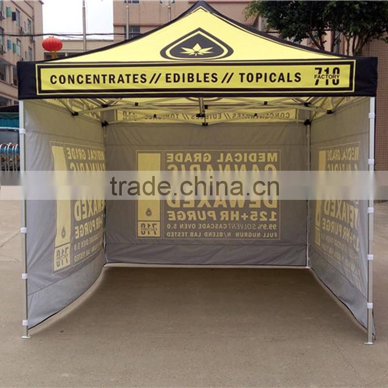2016 3m sale promotion aluminium folding gazebo with side wall