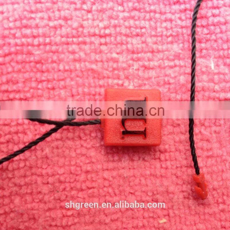 large size ABS plastic string tags,seal tags for clothing