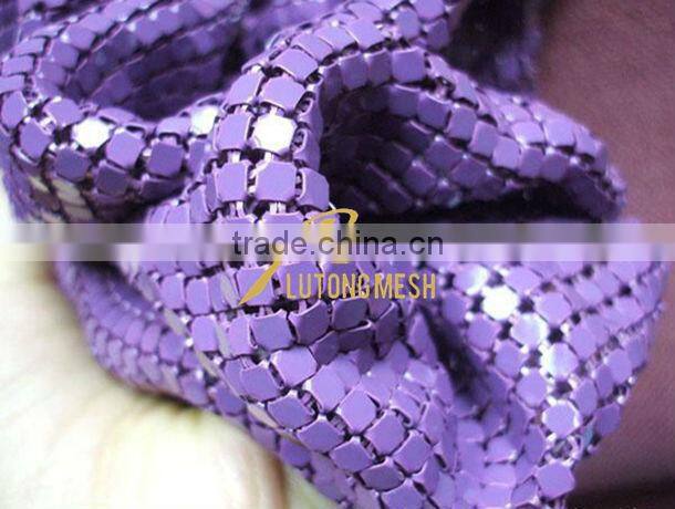 Metal sequin drapery for room divider