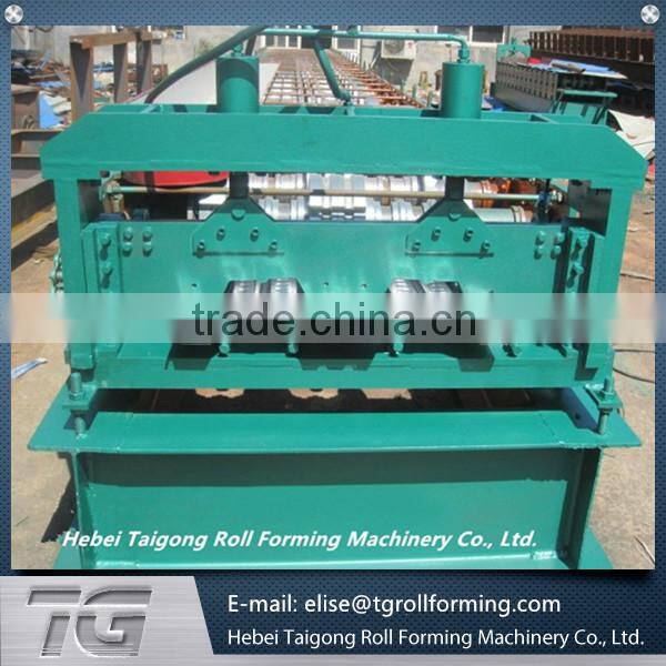 Hydraulic cutting 8-12m/min floor deck roll forming machine made in china low price