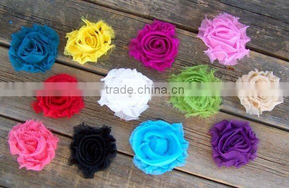 SHABBY CHIC CHIFFON ROSE TRIM