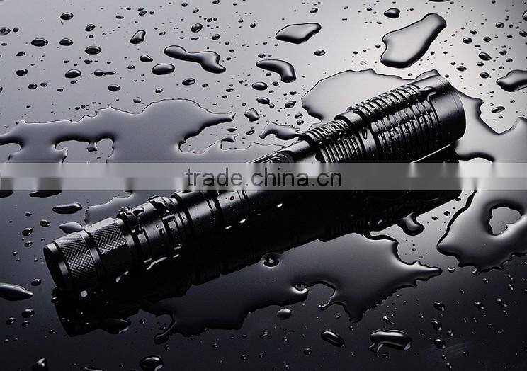 waterproof alluminum alloy led flat torch 2000lm