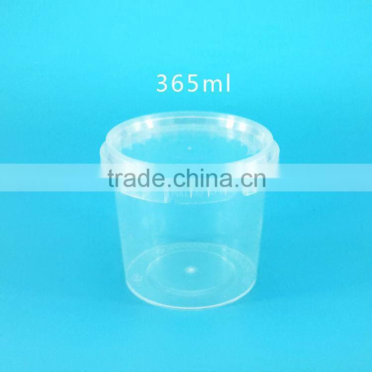 Plastic bowls with lid disposable round clear PP plastic bowl