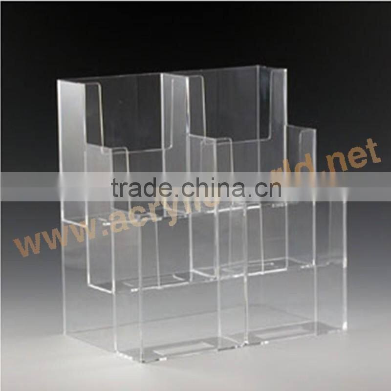 acrylic sign holder with pocket brochure holder counter acrylic holder