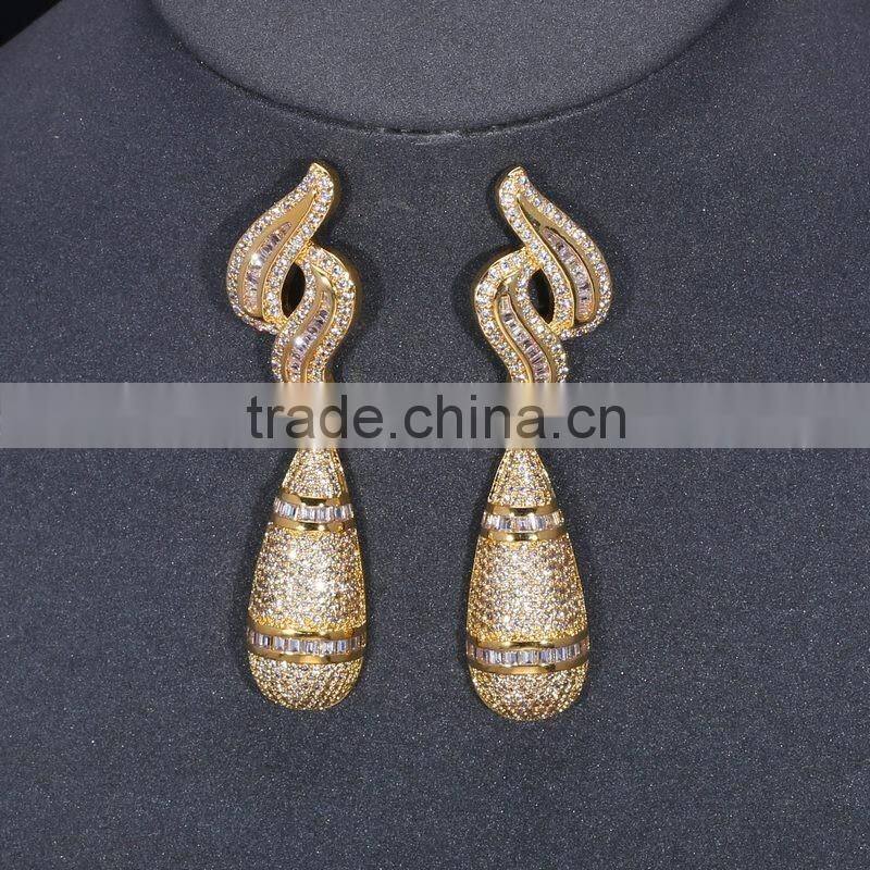 Paua shell jewellery wholesalers earring 18k gold plating fashionable jewelry