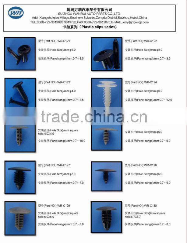 Auto Fastener and plastic rivet