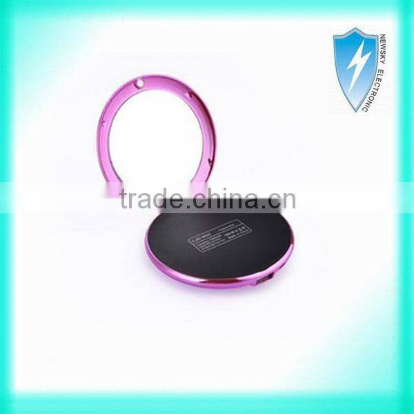Fashion mirror power bank charger for mobile phone tablet mp3