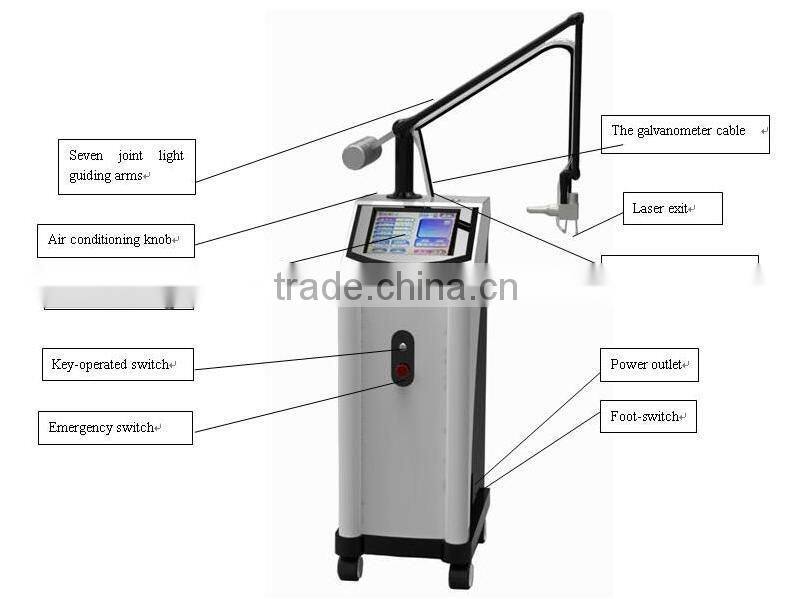 2016 Professional Wrinkle Remover Laser Equipment CO2 Fractional