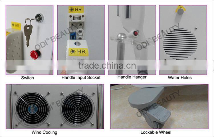 High power 2000w ipl shr 2015 skin rejuvenation and depilation machine