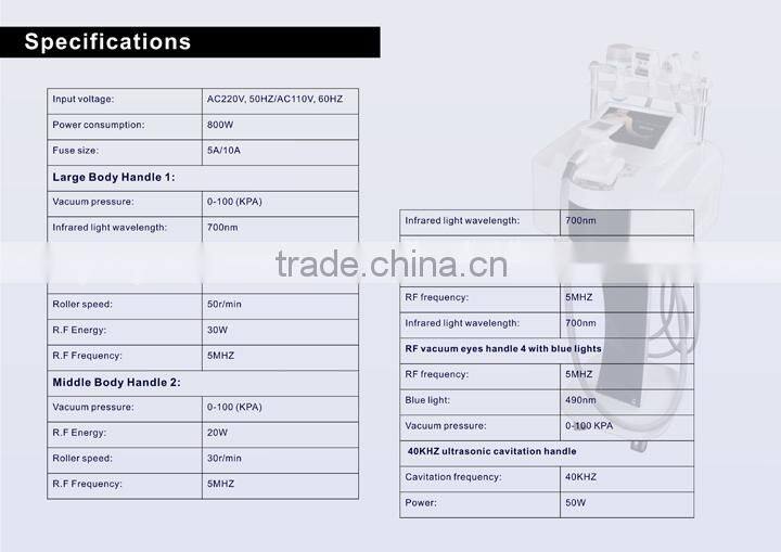 Radio Frequency Wrinkle Removal Vacuum Roller Fat Removal Device For Beauty Clinic