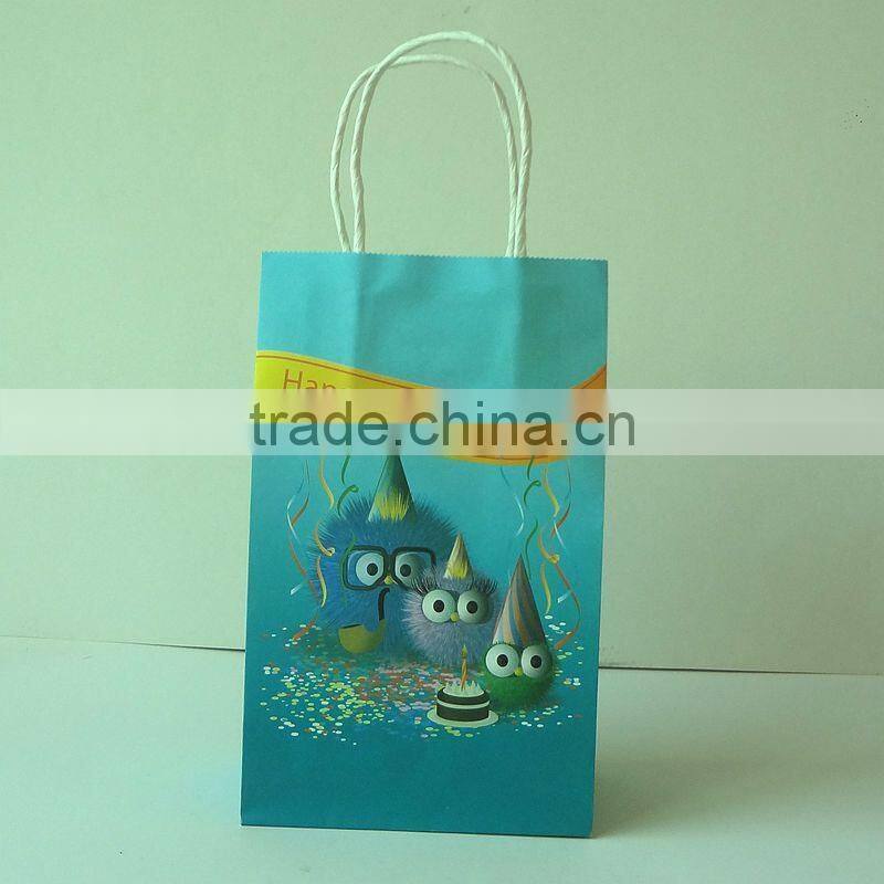 2014 hot sale personized printing birthday bag with customized printing and logo