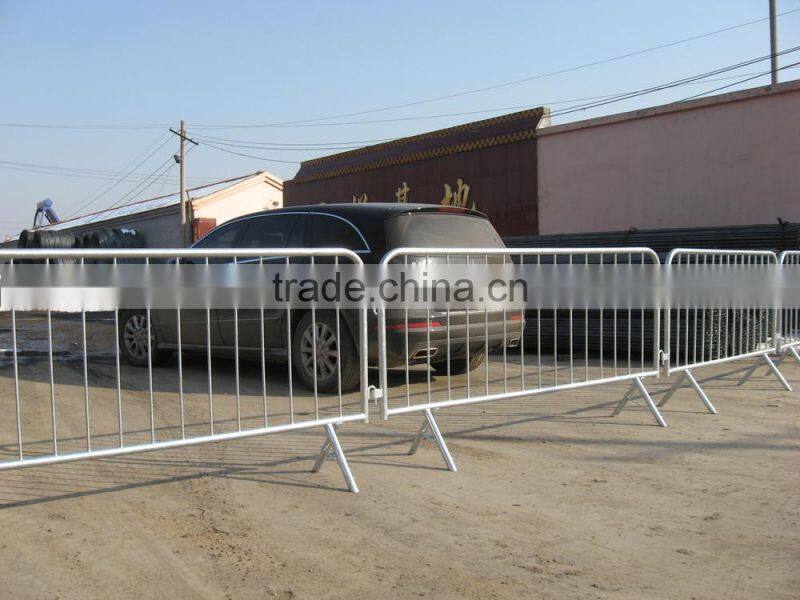 discount hot dipped galvanized after welding tube frame crowd control barrier road barrier steel barrier