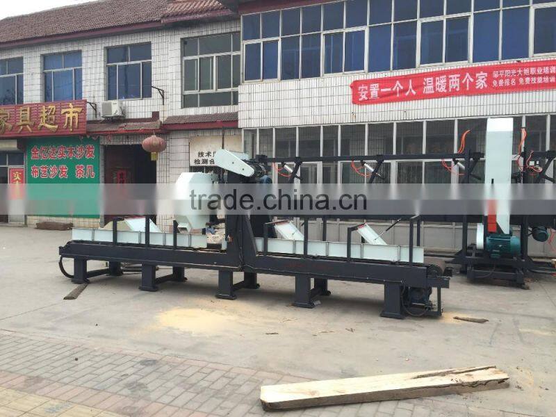 Timber or Planks processing line/New design of diameter 400mm round log processing machinery line