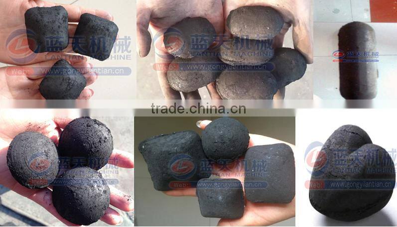 Exporting overseas popular barbecue coal making machine oval charcoal machine