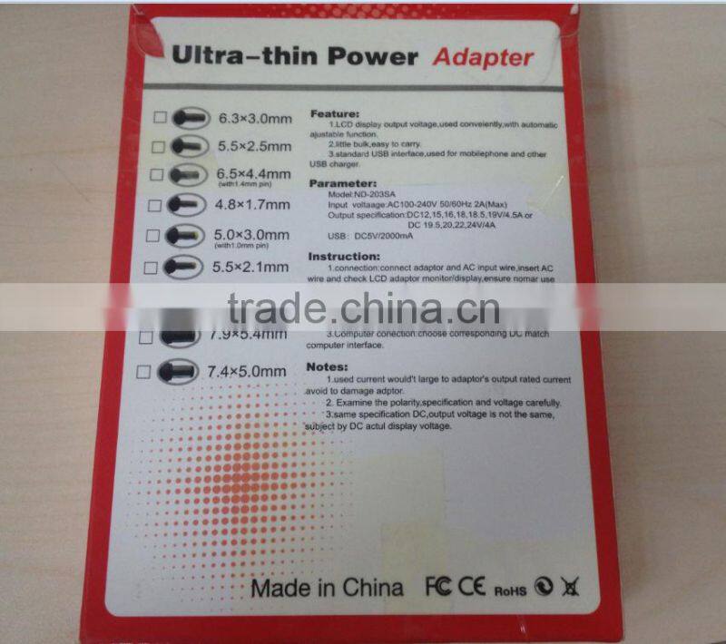 Quick-acting High Quality Laptop Adapter All-purpose Laptop Plug Self-regulation Notebook Computer