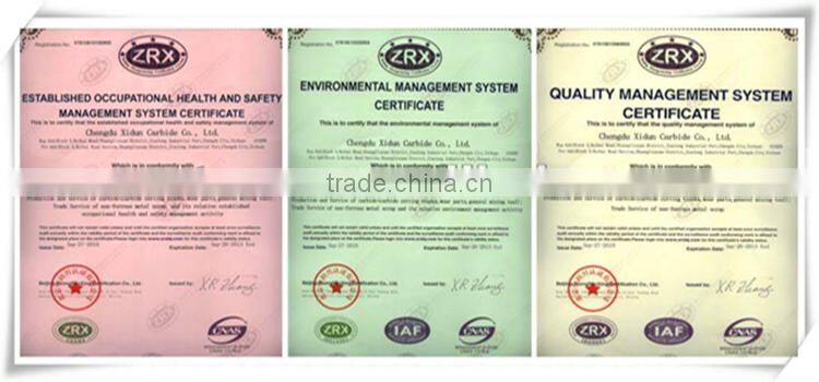 YG6 A type carbide brazed tips/blank surface carbide welding inserts