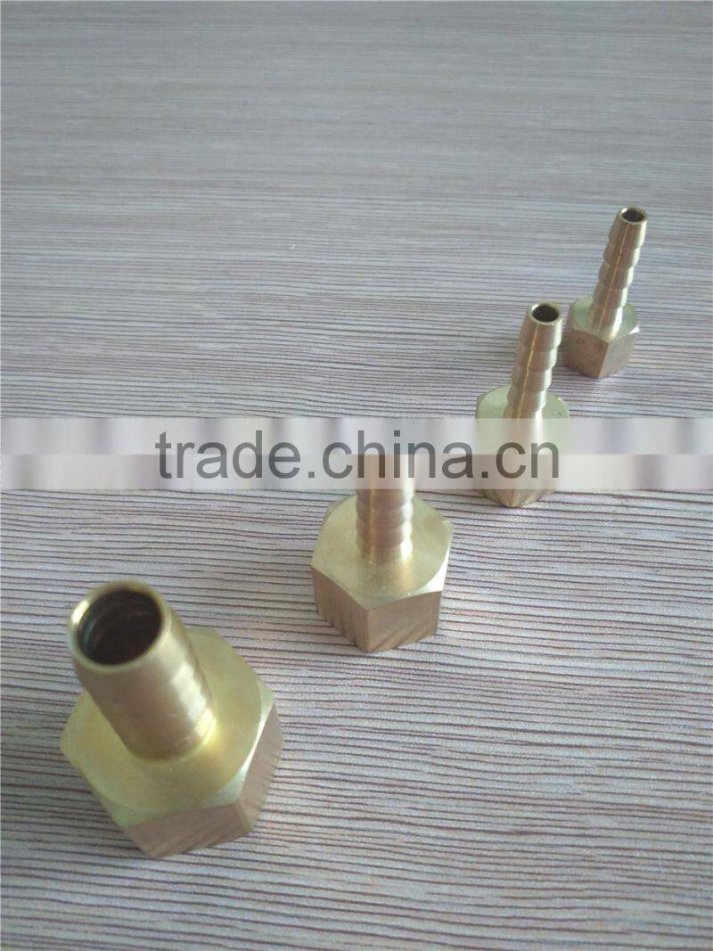 brass hydraulic female Hose Barbed Splice Fitting/brass hose barb connector