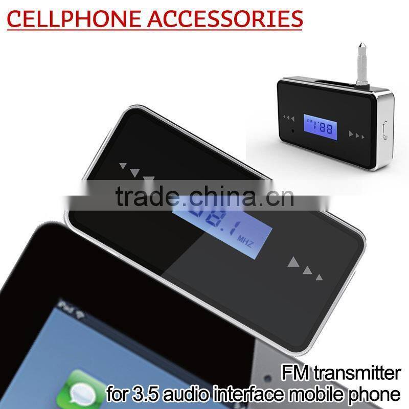2014 Folder smart phone fm transmitter instructions mobile phone player fm transmitter for galaxy s4 HTC SONY Iphone 4 4s 5