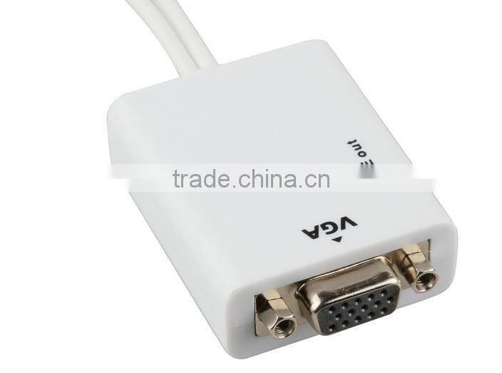 MHL micro usb to VGA and audio cable Adapter MHL for Samsung Galaxy i9300 S3 S4 Note 2