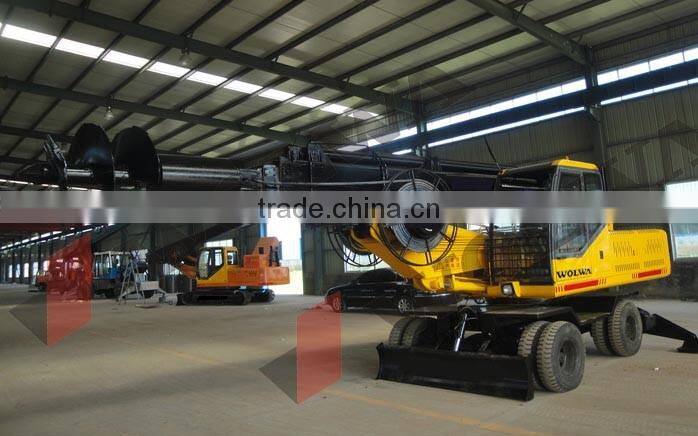 Hot sale GNLW360 wheel rotary drilling rig
