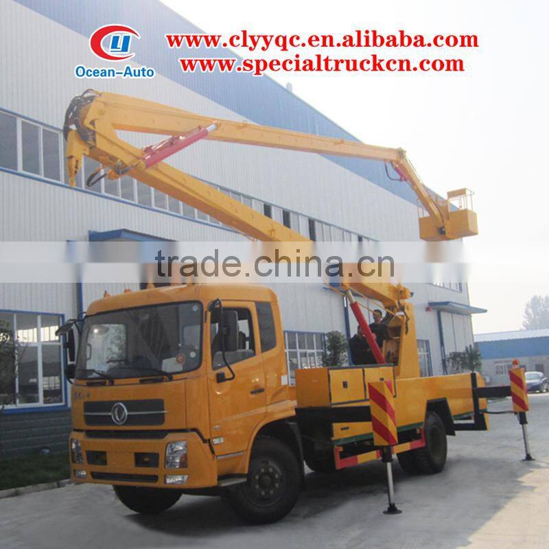Dongfeng Kingrun 20-22m hydraulic aerial bucket truck high lift bucket truck on sale